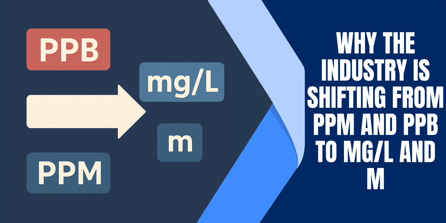 Why the Industry is Shifting from PPM and PPB to mg/L and m – EVOLV