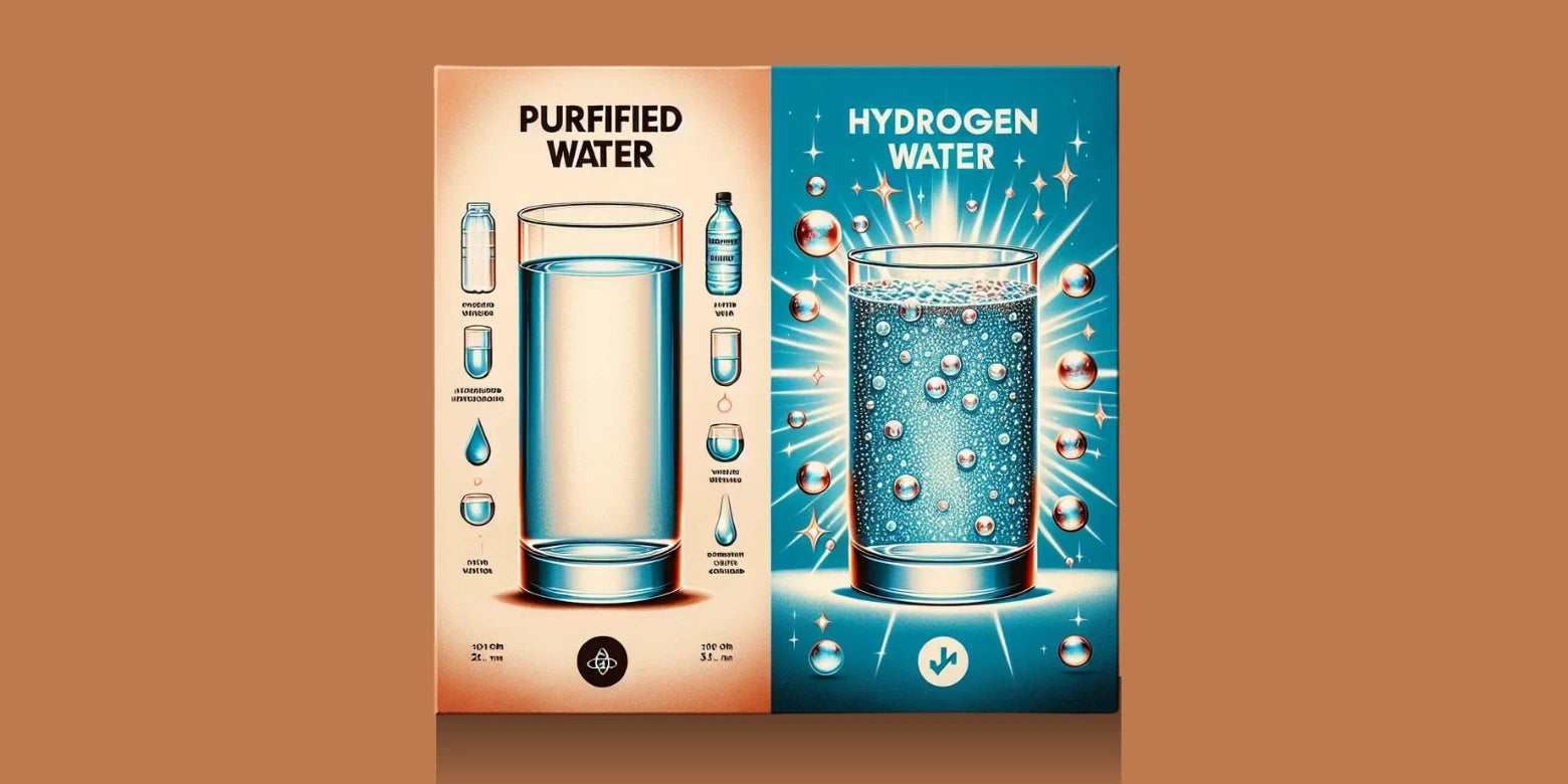Purified Water vs Hydrogen Water