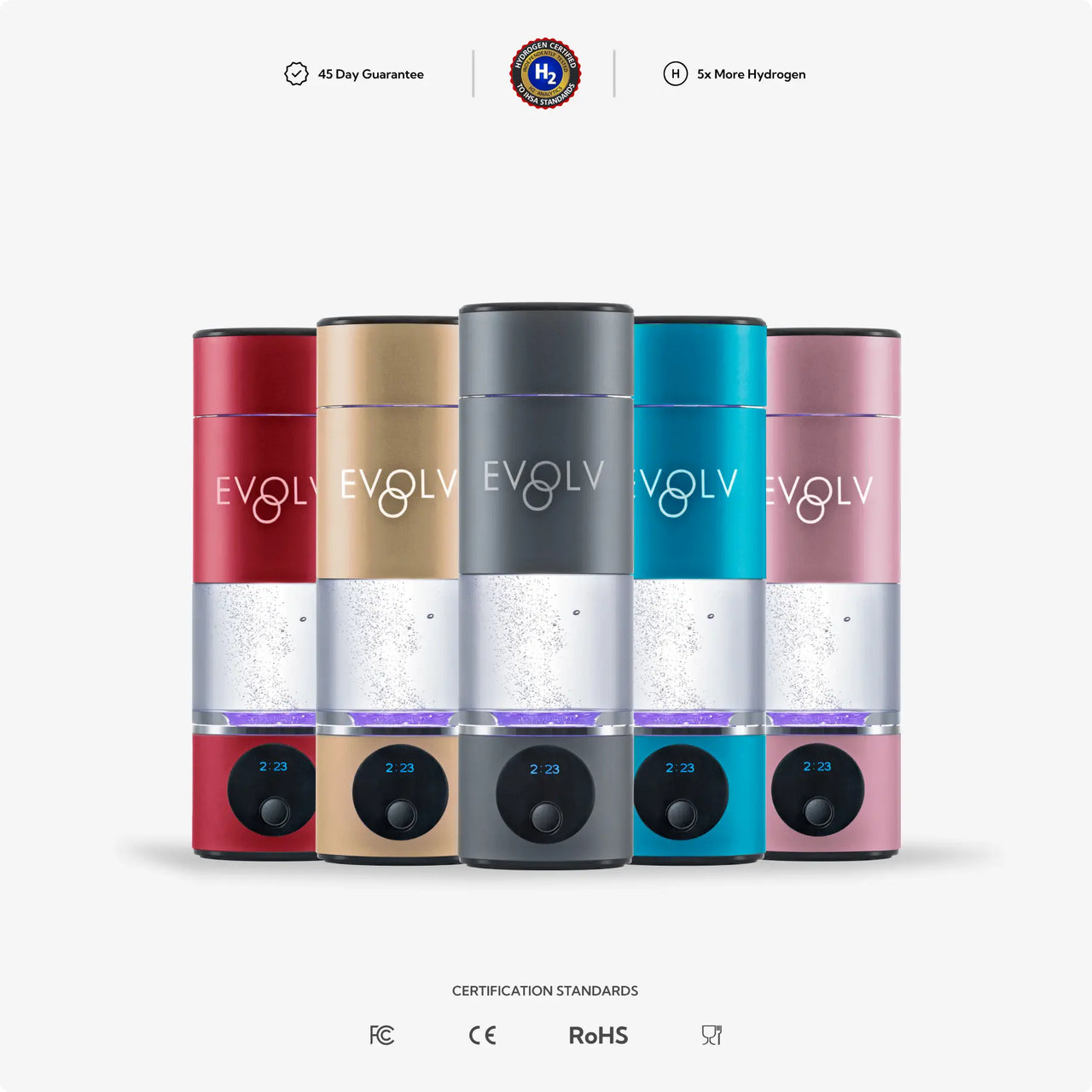 Evolv bottles in all colors