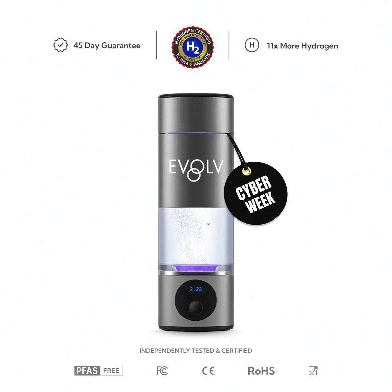EVOLV Hydrogen Water Bottle
