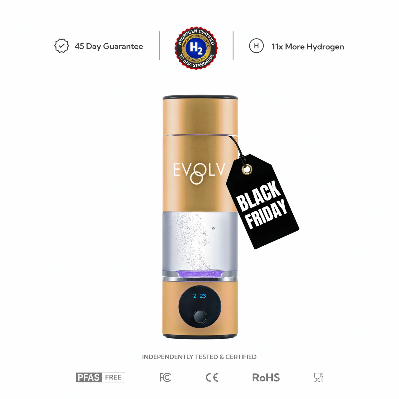 EVOLV Hydrogen Water Bottle