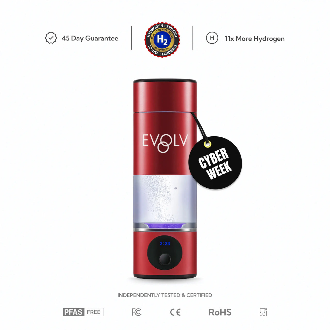 EVOLV Hydrogen Water Bottle