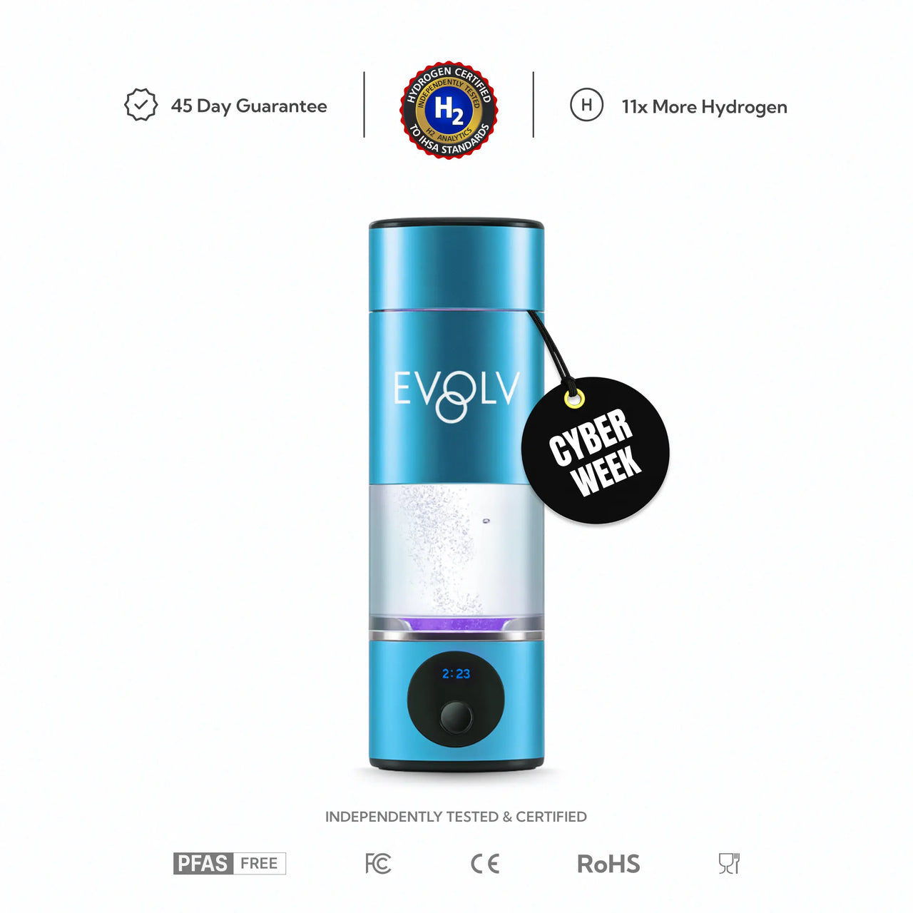 EVOLV Hydrogen Water Bottle