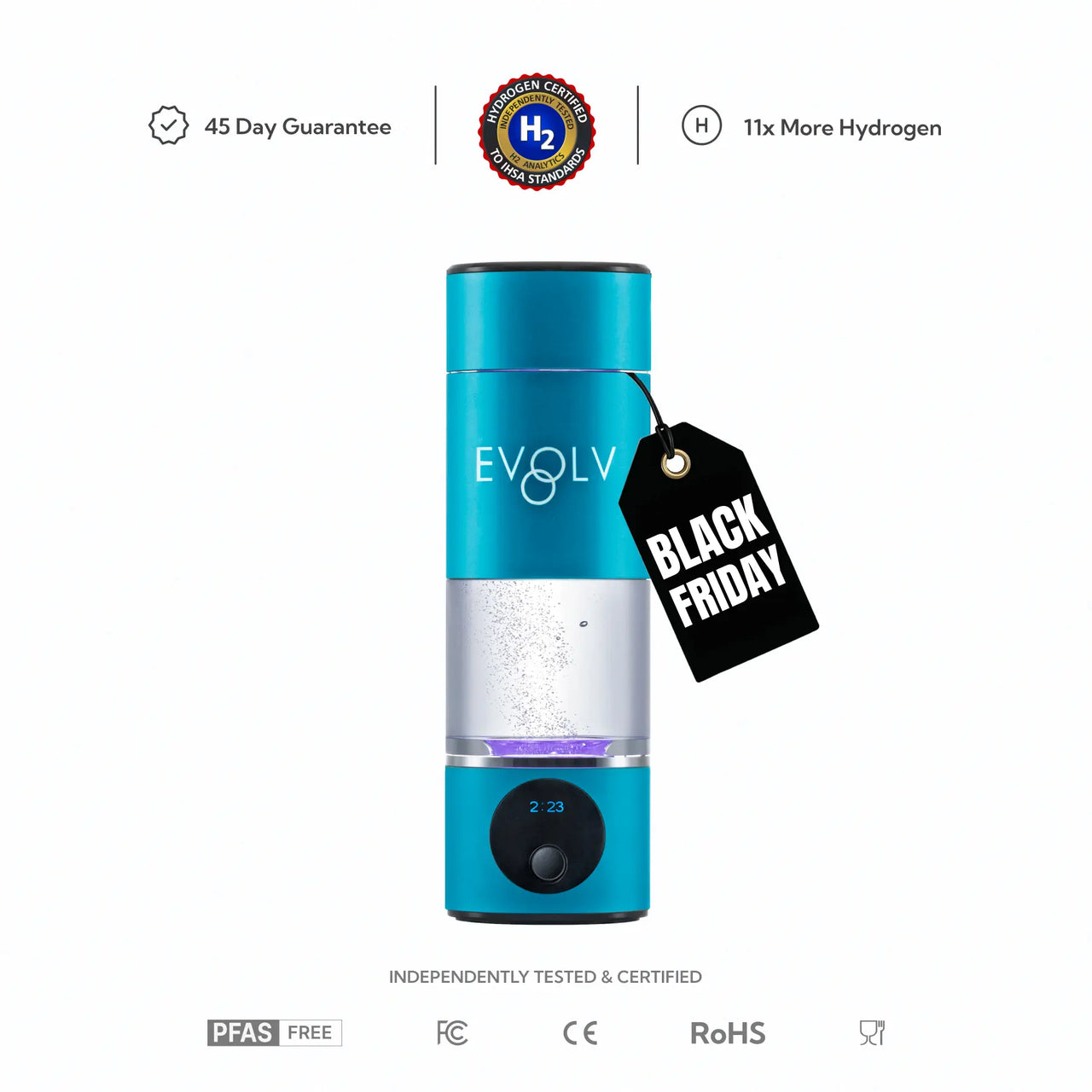 EVOLV Hydrogen Water Bottle
